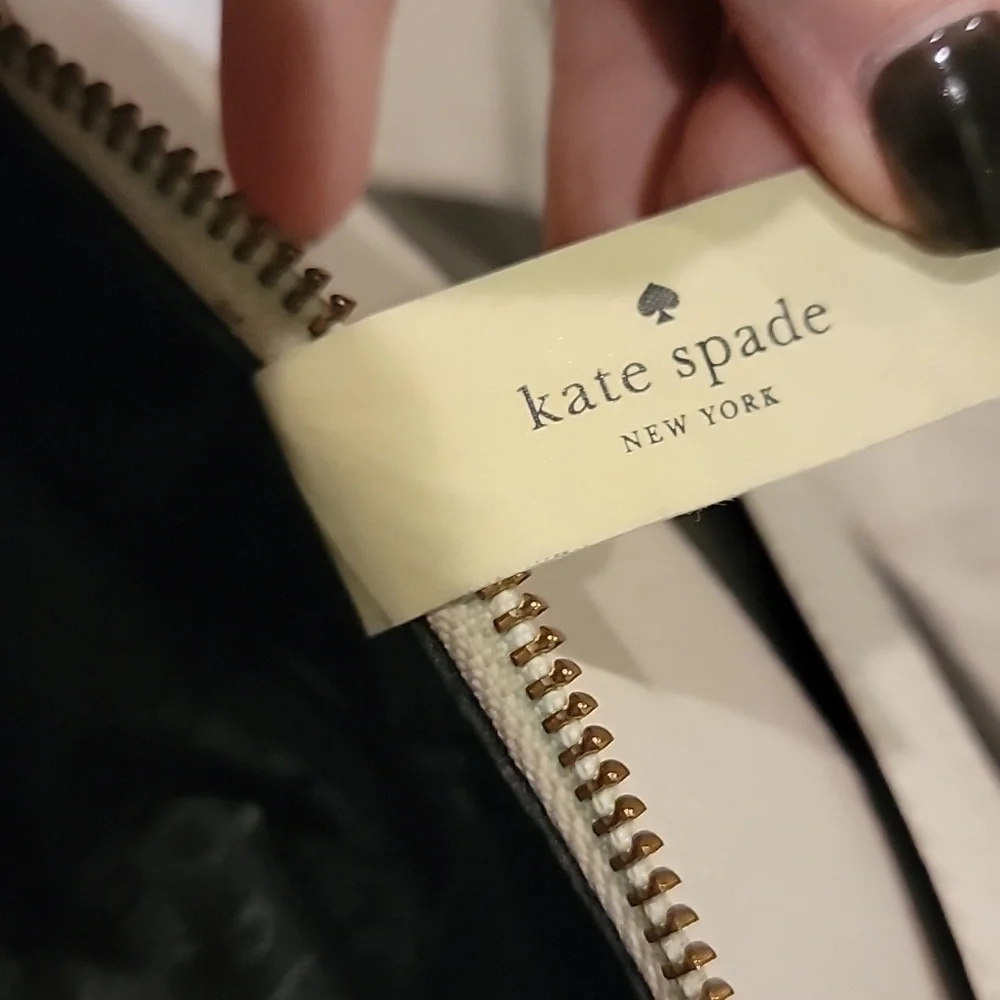 Kate Spade Grove Street Rima Crossbody Two-Tone Black and Cream Bag